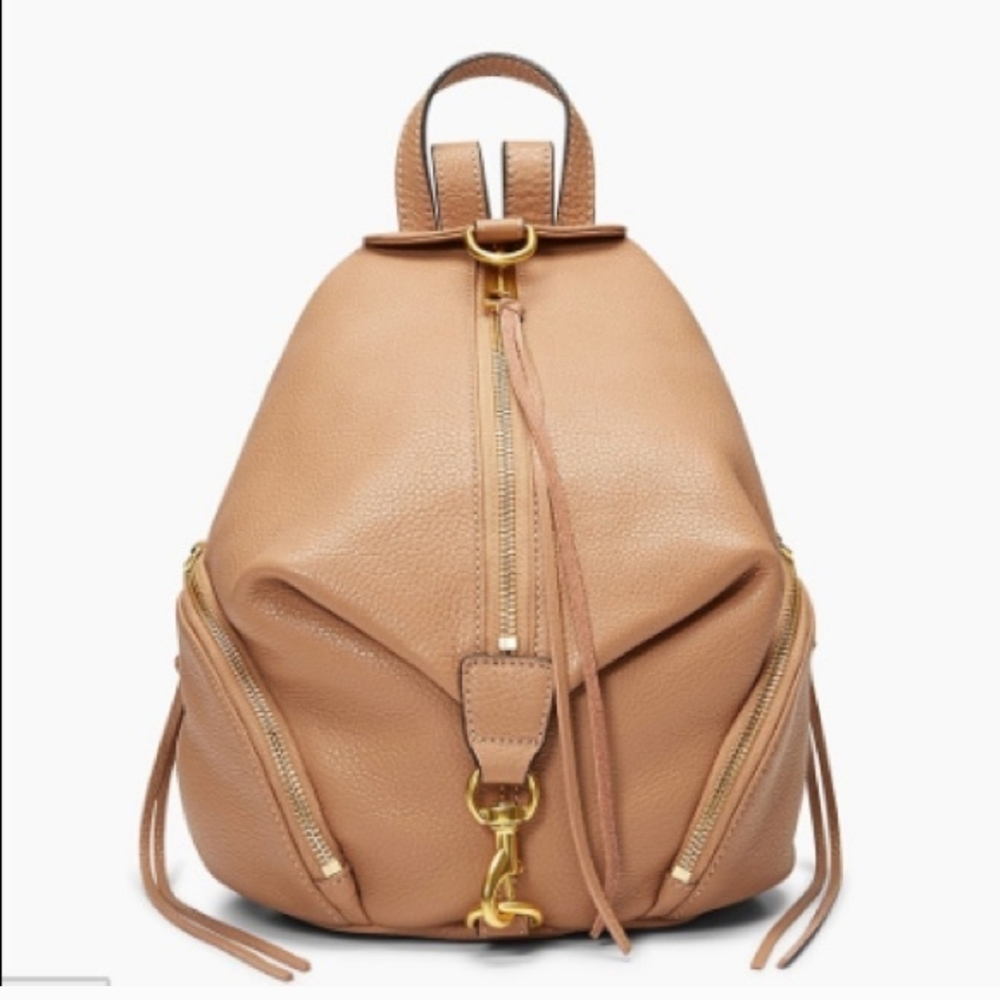 Rebecca Minkoff Mini Julian Tan Leather Backpack